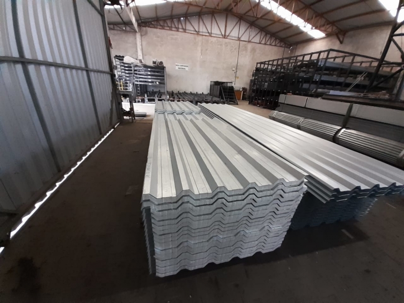 Telha Aço Galvanizado CORNÉLIO PROCÓPIO - Telhas Aco Zincado Trapezoidal