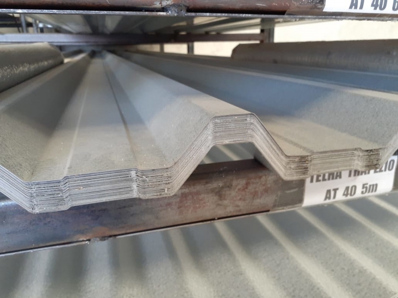 Telhas Aco Zincado Trapezoidal Sarandi - Telhas de Aço Alumínio